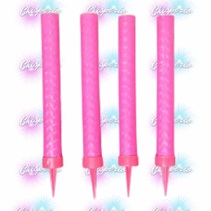 Vela Bengala Llama Rosa